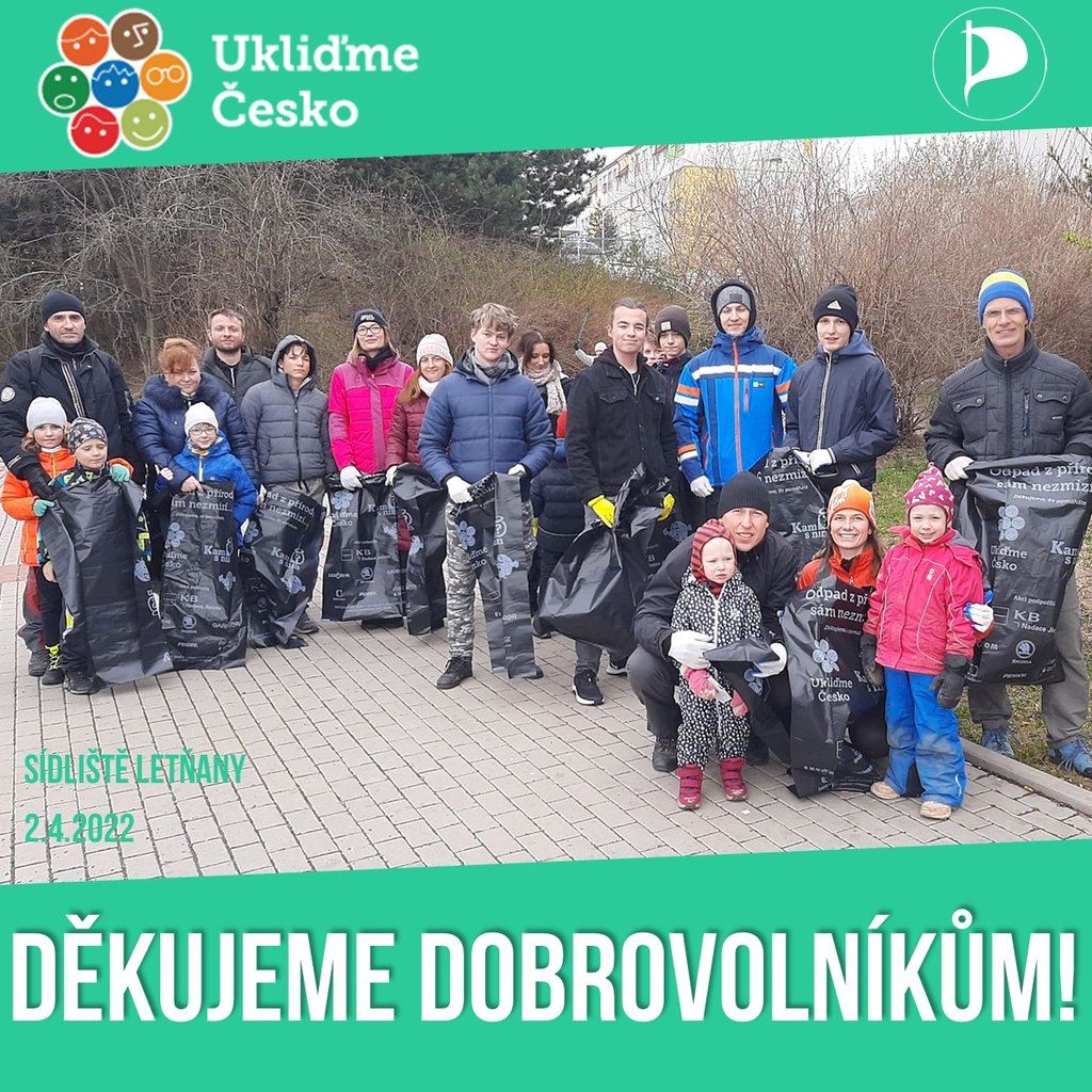 Ukliďme Letňany dobrovolnici